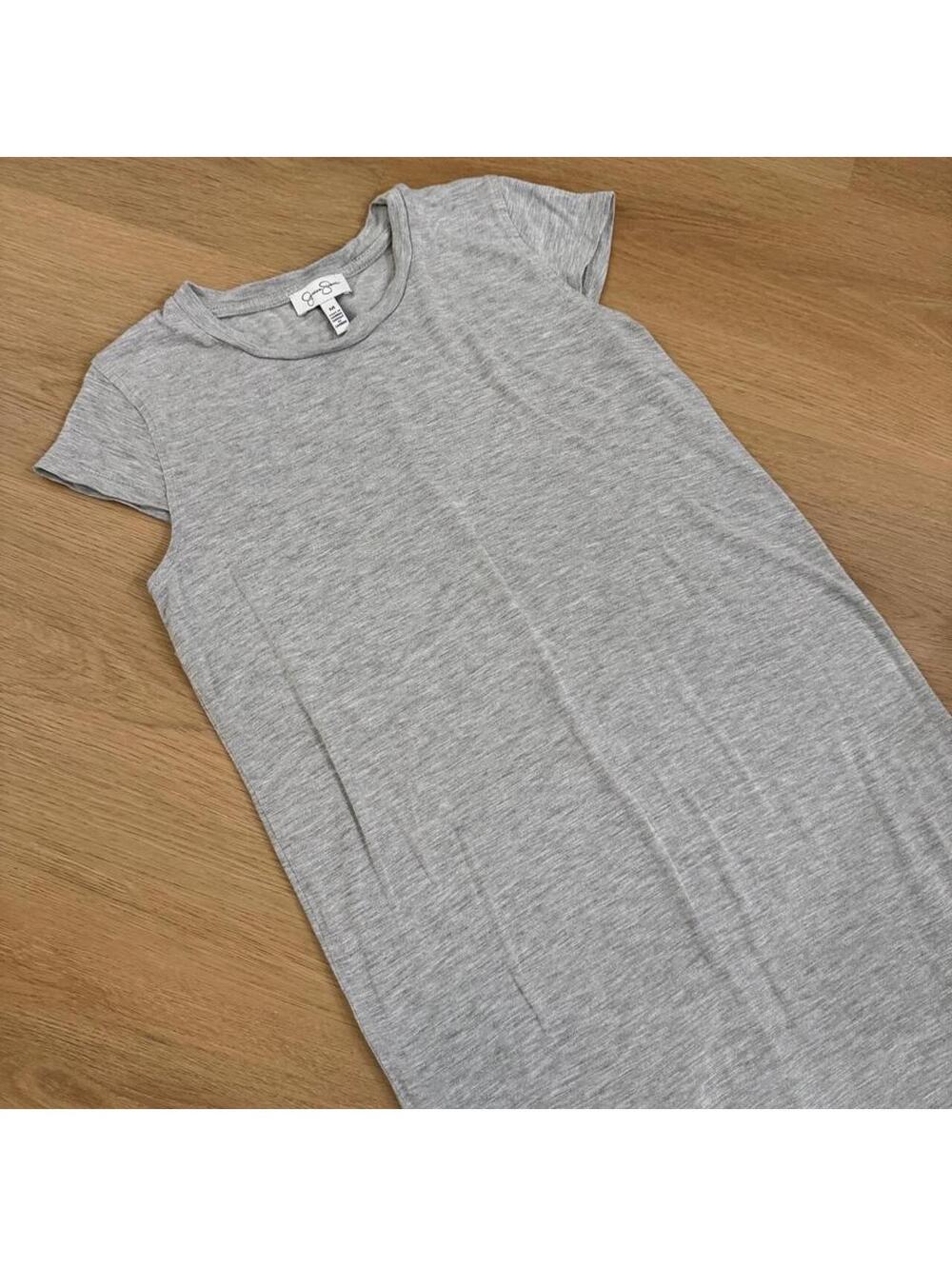 Jessica Simpson Light Heather Grey T-Shirt Dress Size Medium